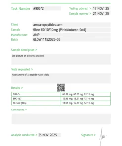 Glow Blend (BPC-157/TB-4/GHK-cu) 10/10/50mg 2 15 image 3